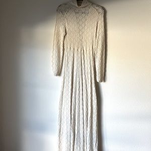 Free People White River Floral Lace Maxi Dress